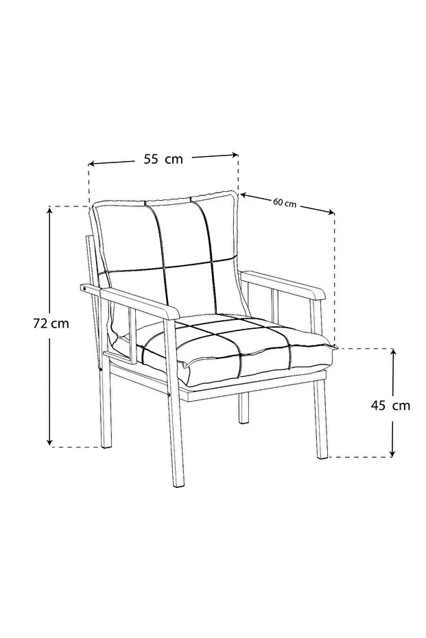 Beta Serisi 40x70 Sehpalı Modern İp Örgü detaylı, Bahçe Seti